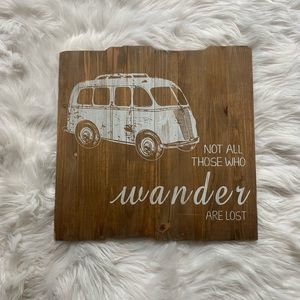 Wall decor wooden sign